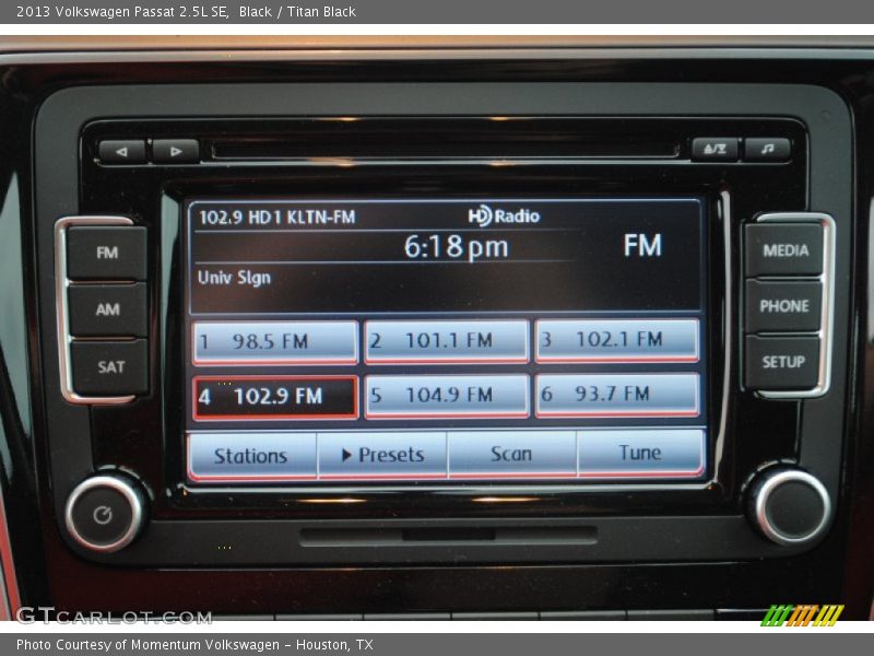 Black / Titan Black 2013 Volkswagen Passat 2.5L SE