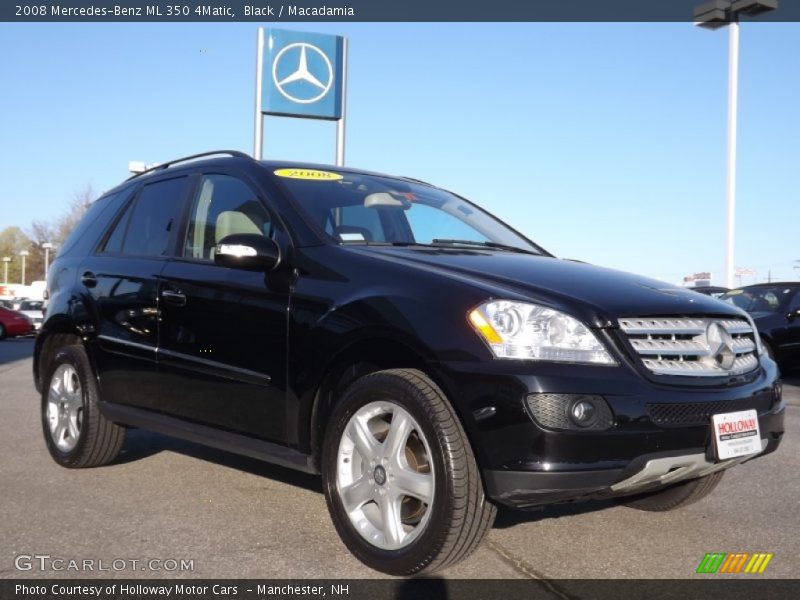 Black / Macadamia 2008 Mercedes-Benz ML 350 4Matic