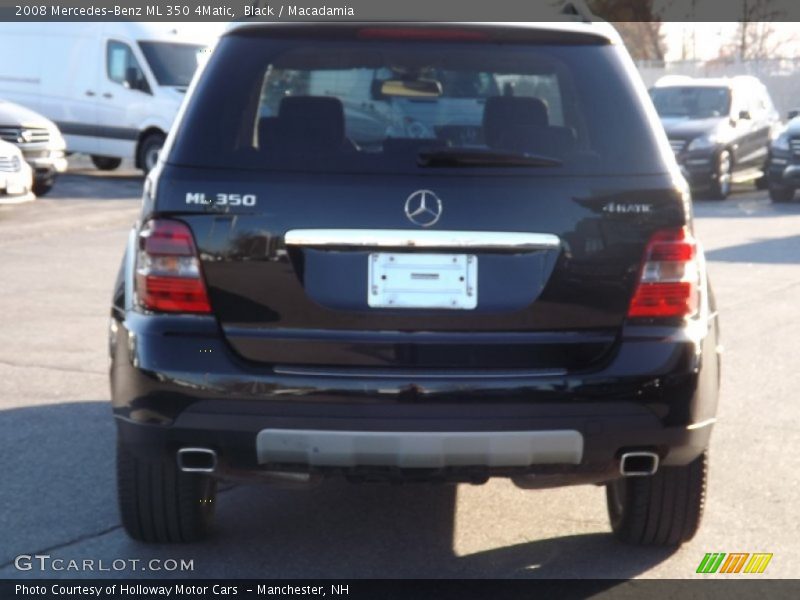 Black / Macadamia 2008 Mercedes-Benz ML 350 4Matic