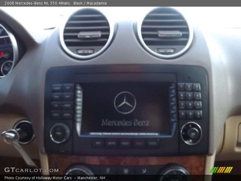 Black / Macadamia 2008 Mercedes-Benz ML 350 4Matic
