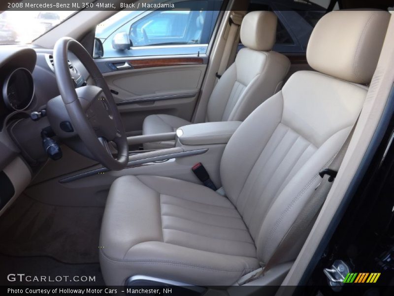 Black / Macadamia 2008 Mercedes-Benz ML 350 4Matic