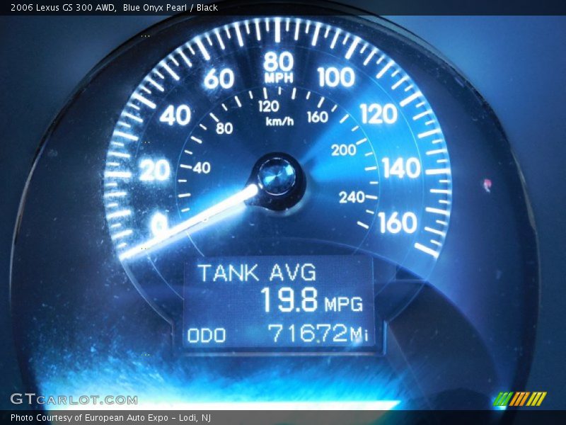 Blue Onyx Pearl / Black 2006 Lexus GS 300 AWD
