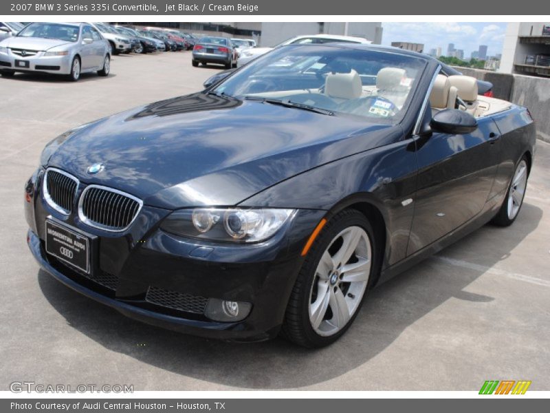 Jet Black / Cream Beige 2007 BMW 3 Series 335i Convertible