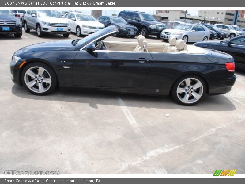 Jet Black / Cream Beige 2007 BMW 3 Series 335i Convertible
