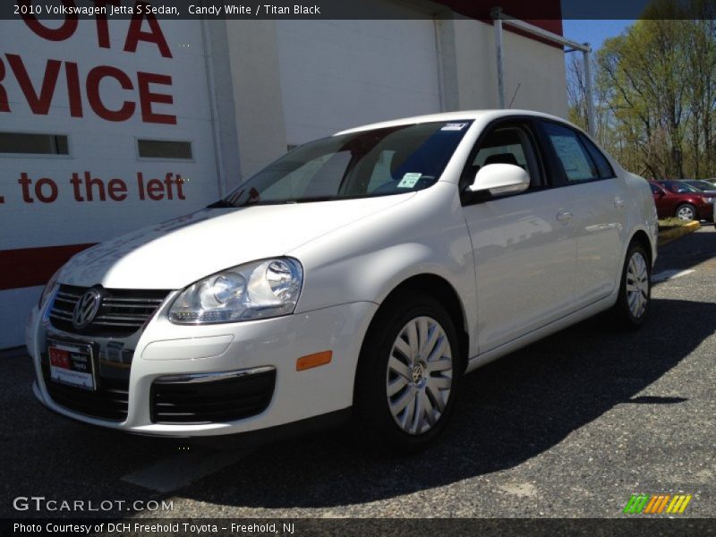 Candy White / Titan Black 2010 Volkswagen Jetta S Sedan