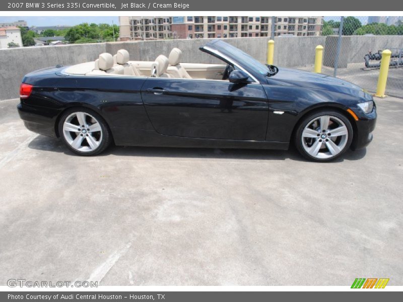 Jet Black / Cream Beige 2007 BMW 3 Series 335i Convertible