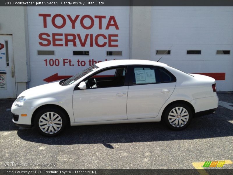 Candy White / Titan Black 2010 Volkswagen Jetta S Sedan