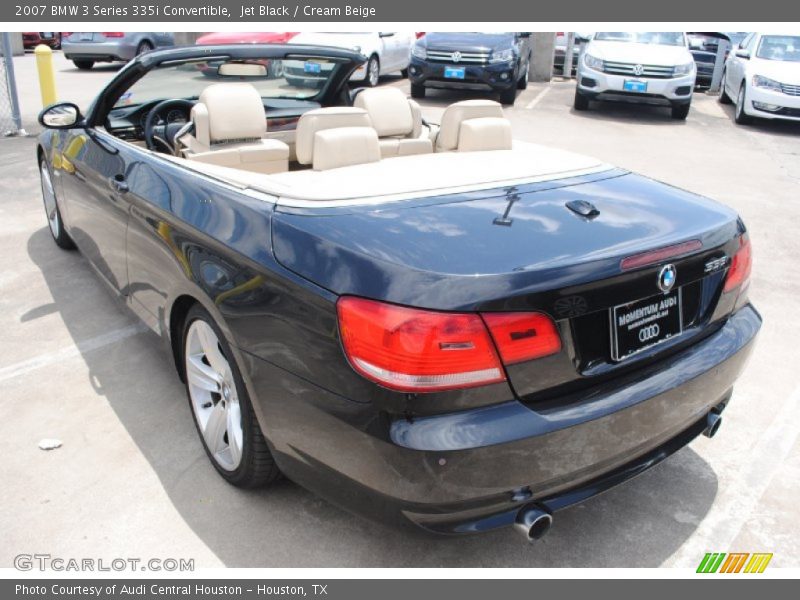 Jet Black / Cream Beige 2007 BMW 3 Series 335i Convertible