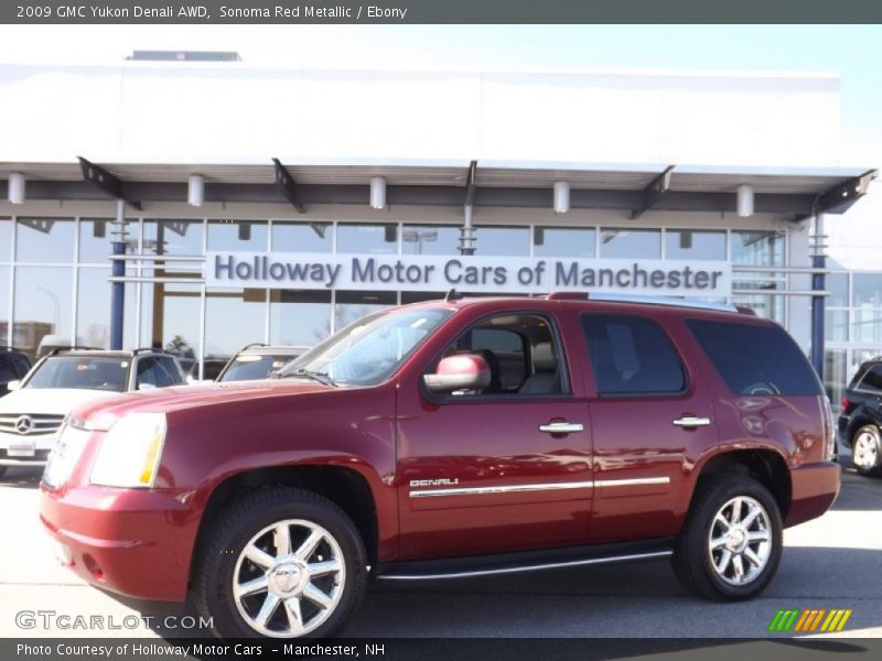 Sonoma Red Metallic / Ebony 2009 GMC Yukon Denali AWD