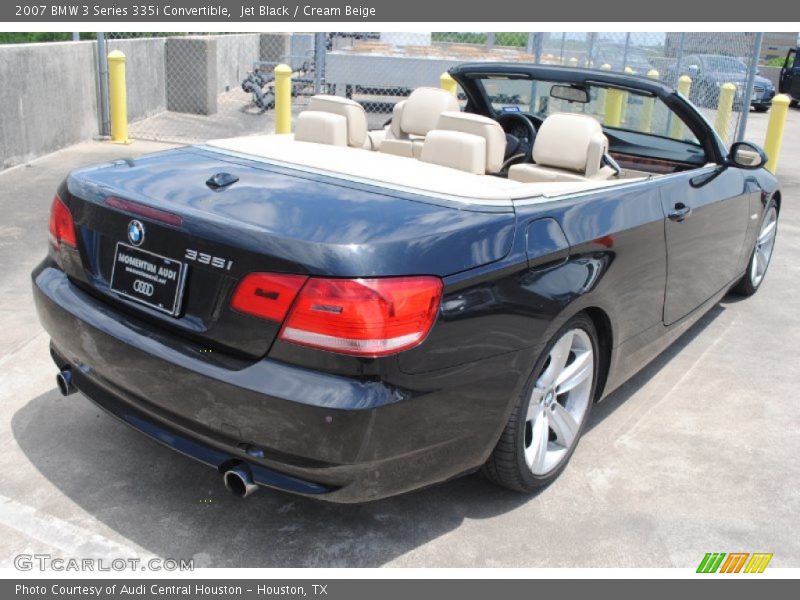 Jet Black / Cream Beige 2007 BMW 3 Series 335i Convertible