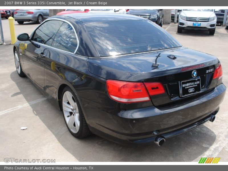 Jet Black / Cream Beige 2007 BMW 3 Series 335i Convertible