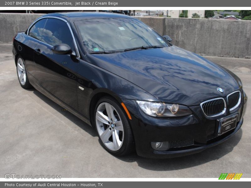 Jet Black / Cream Beige 2007 BMW 3 Series 335i Convertible