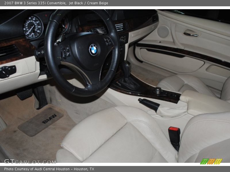 Jet Black / Cream Beige 2007 BMW 3 Series 335i Convertible