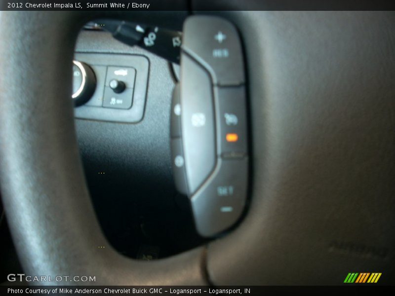 Summit White / Ebony 2012 Chevrolet Impala LS