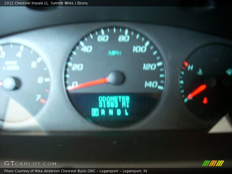 Summit White / Ebony 2012 Chevrolet Impala LS