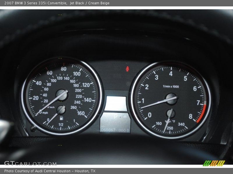 Jet Black / Cream Beige 2007 BMW 3 Series 335i Convertible