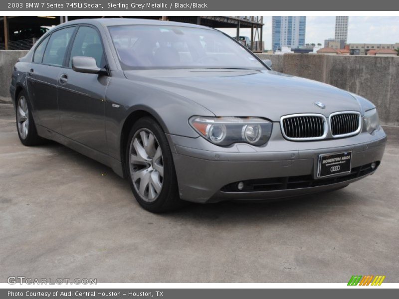 Sterling Grey Metallic / Black/Black 2003 BMW 7 Series 745Li Sedan