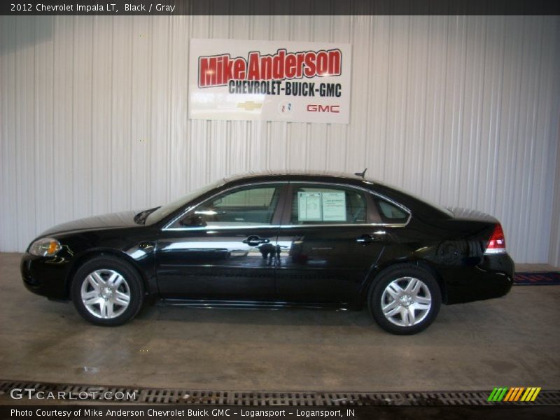 Black / Gray 2012 Chevrolet Impala LT