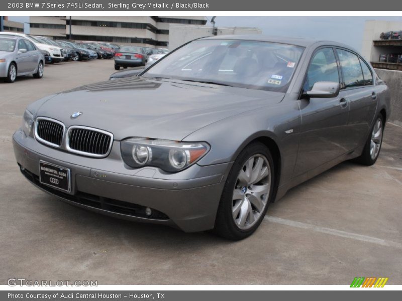 Sterling Grey Metallic / Black/Black 2003 BMW 7 Series 745Li Sedan