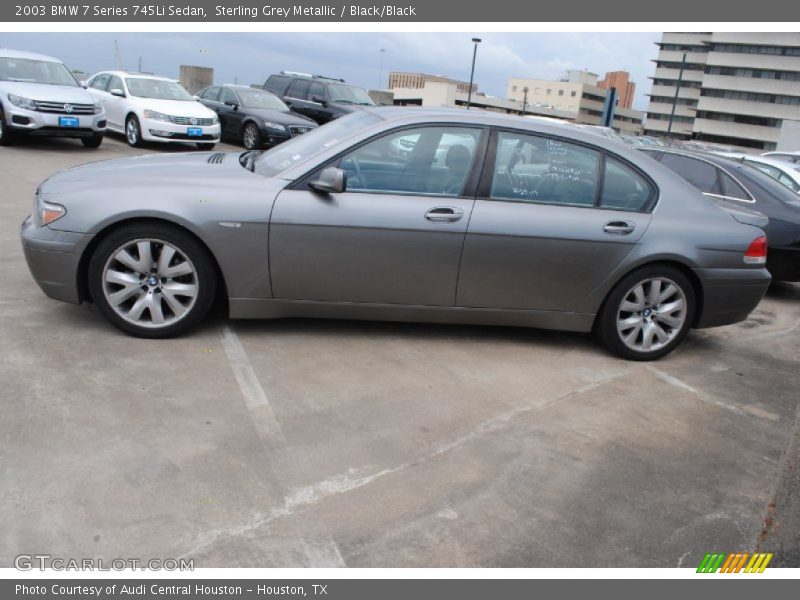 Sterling Grey Metallic / Black/Black 2003 BMW 7 Series 745Li Sedan