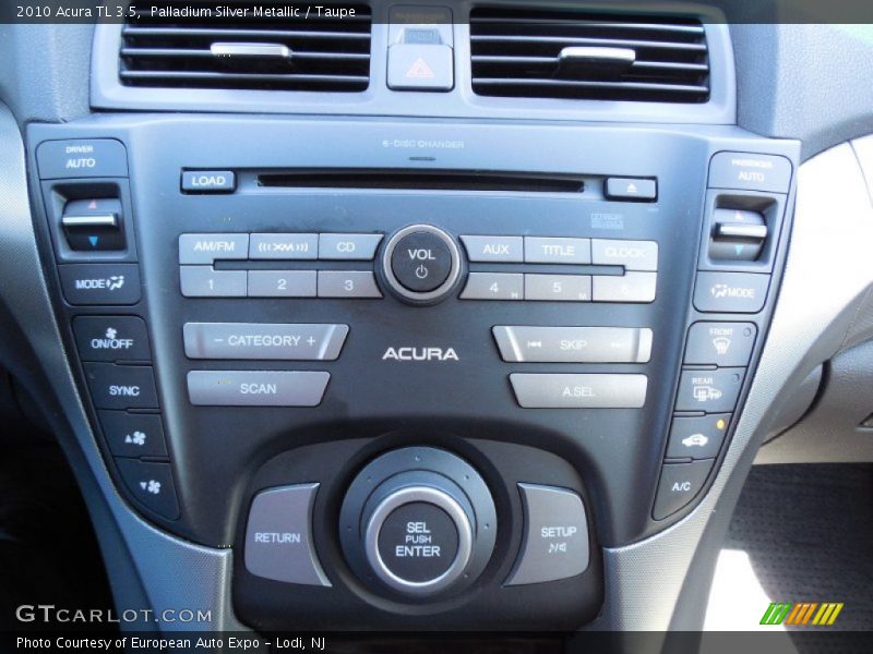 Palladium Silver Metallic / Taupe 2010 Acura TL 3.5