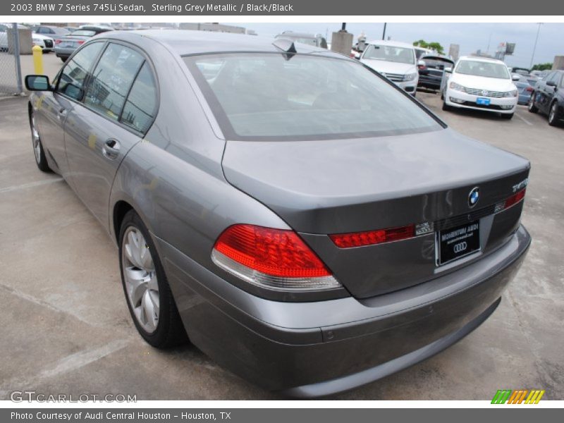 Sterling Grey Metallic / Black/Black 2003 BMW 7 Series 745Li Sedan