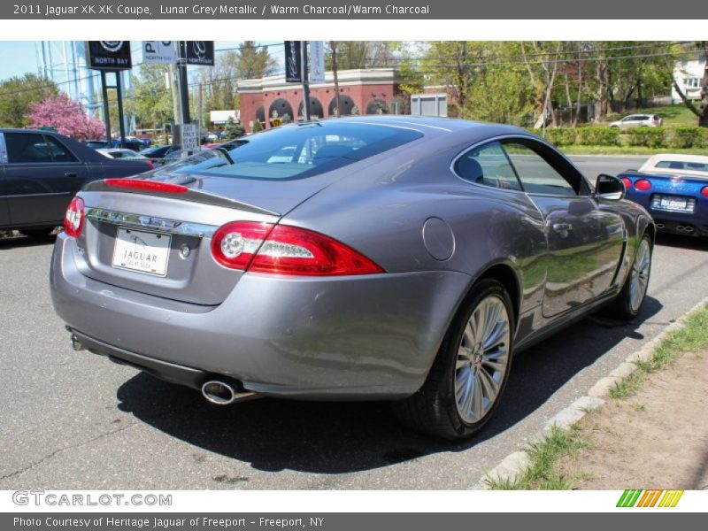 Lunar Grey Metallic / Warm Charcoal/Warm Charcoal 2011 Jaguar XK XK Coupe