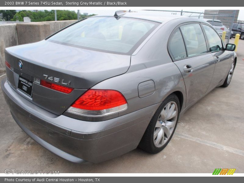 Sterling Grey Metallic / Black/Black 2003 BMW 7 Series 745Li Sedan