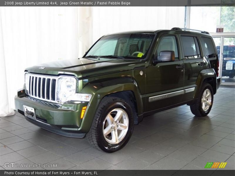 Jeep Green Metallic / Pastel Pebble Beige 2008 Jeep Liberty Limited 4x4