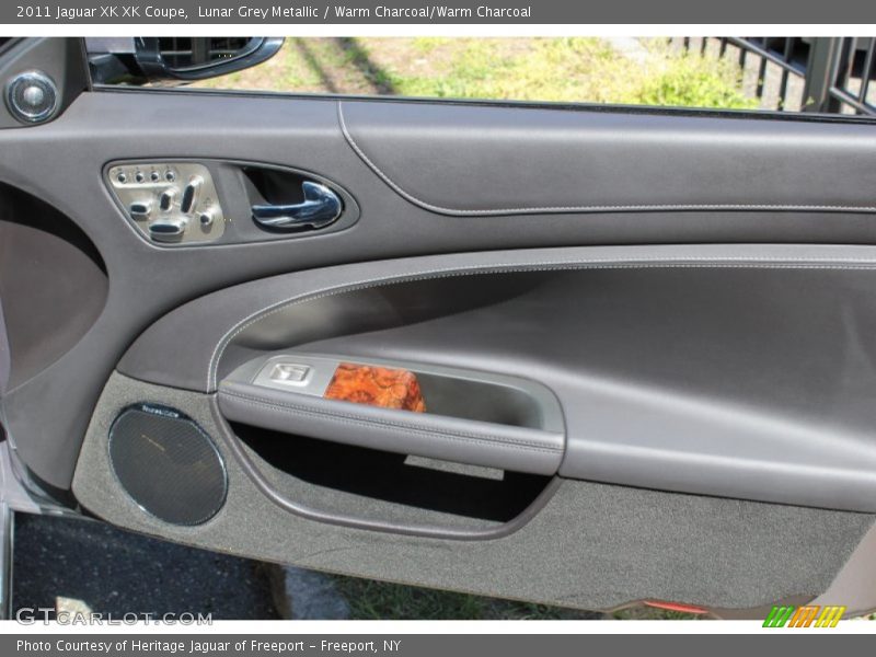 Lunar Grey Metallic / Warm Charcoal/Warm Charcoal 2011 Jaguar XK XK Coupe