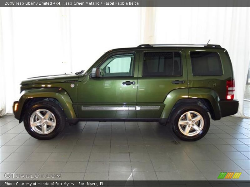 Jeep Green Metallic / Pastel Pebble Beige 2008 Jeep Liberty Limited 4x4