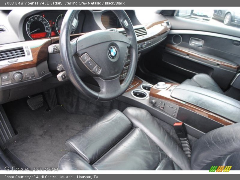 Sterling Grey Metallic / Black/Black 2003 BMW 7 Series 745Li Sedan
