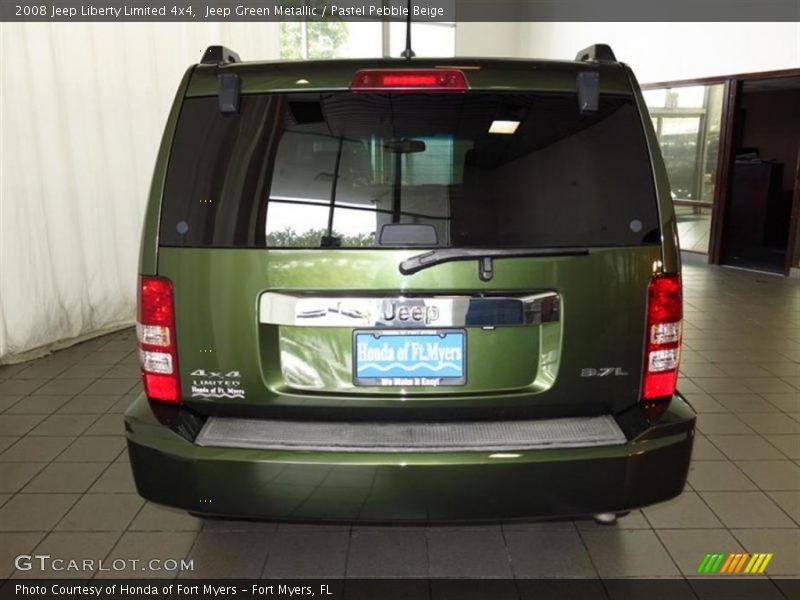 Jeep Green Metallic / Pastel Pebble Beige 2008 Jeep Liberty Limited 4x4