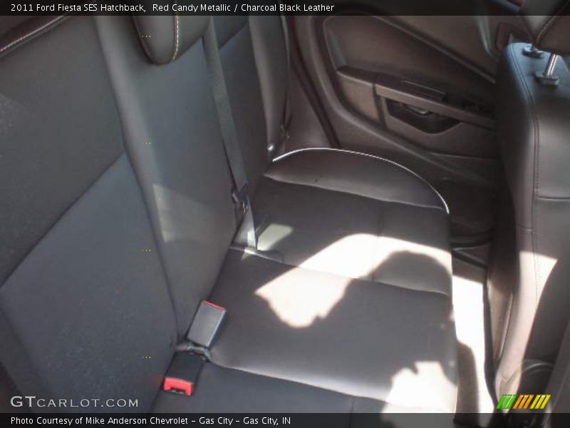 Red Candy Metallic / Charcoal Black Leather 2011 Ford Fiesta SES Hatchback