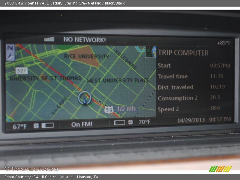 Sterling Grey Metallic / Black/Black 2003 BMW 7 Series 745Li Sedan