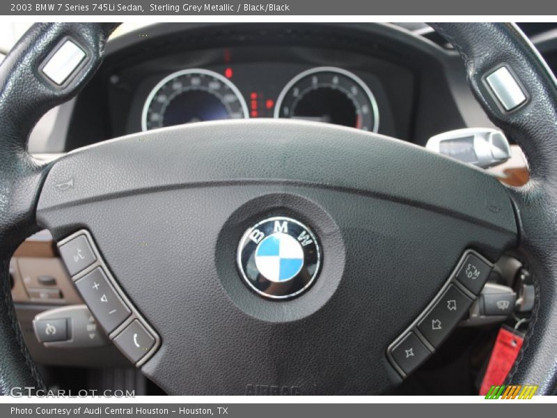 Sterling Grey Metallic / Black/Black 2003 BMW 7 Series 745Li Sedan