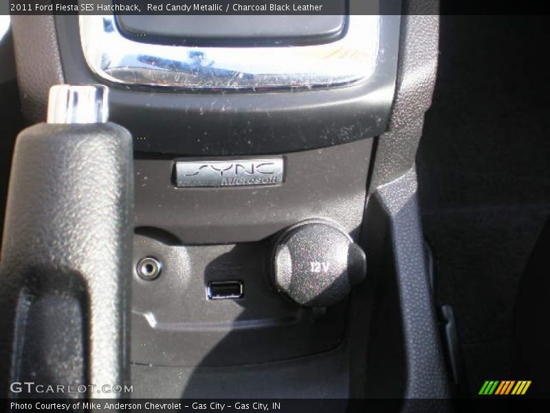 Red Candy Metallic / Charcoal Black Leather 2011 Ford Fiesta SES Hatchback