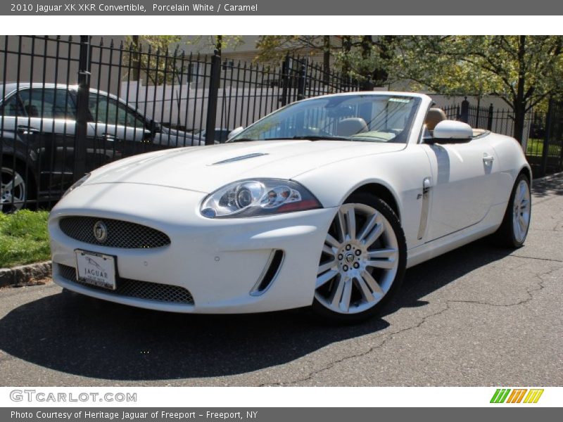 Porcelain White / Caramel 2010 Jaguar XK XKR Convertible