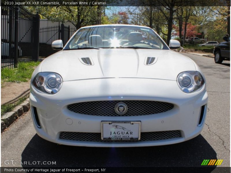 Porcelain White / Caramel 2010 Jaguar XK XKR Convertible