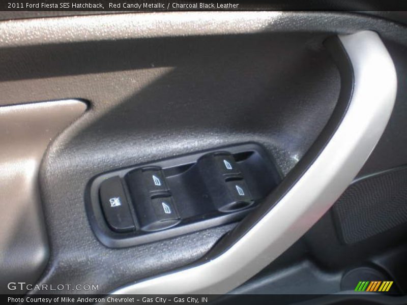 Red Candy Metallic / Charcoal Black Leather 2011 Ford Fiesta SES Hatchback