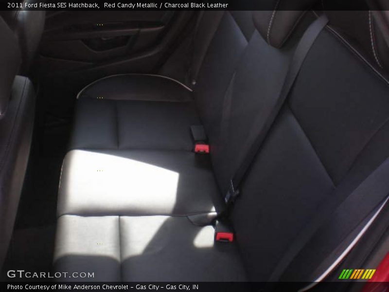 Red Candy Metallic / Charcoal Black Leather 2011 Ford Fiesta SES Hatchback