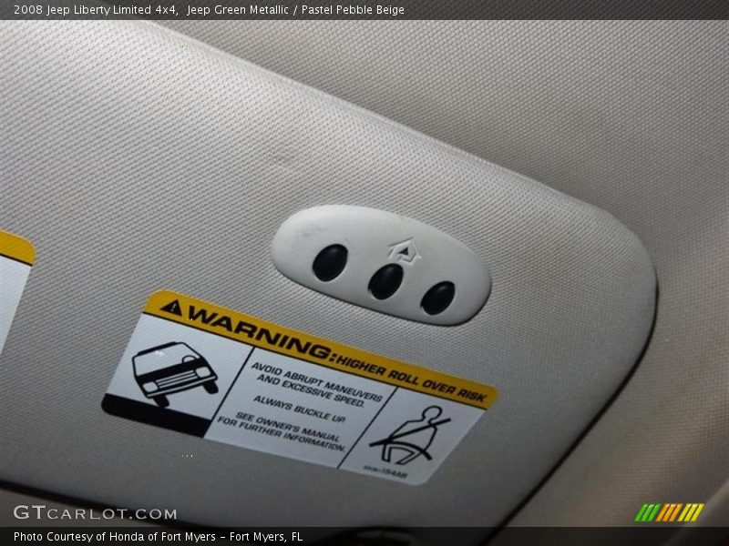 Jeep Green Metallic / Pastel Pebble Beige 2008 Jeep Liberty Limited 4x4