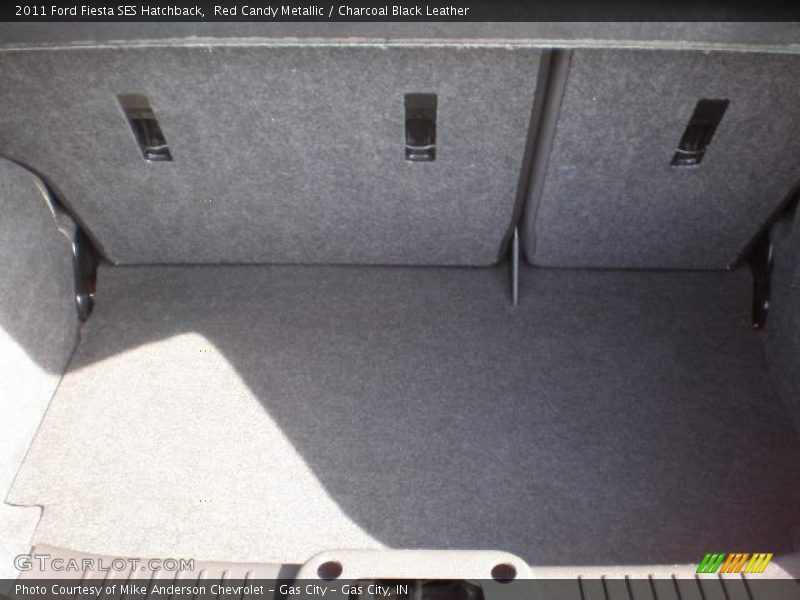 Red Candy Metallic / Charcoal Black Leather 2011 Ford Fiesta SES Hatchback
