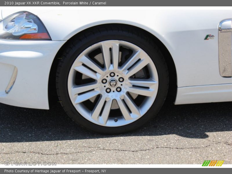 Porcelain White / Caramel 2010 Jaguar XK XKR Convertible