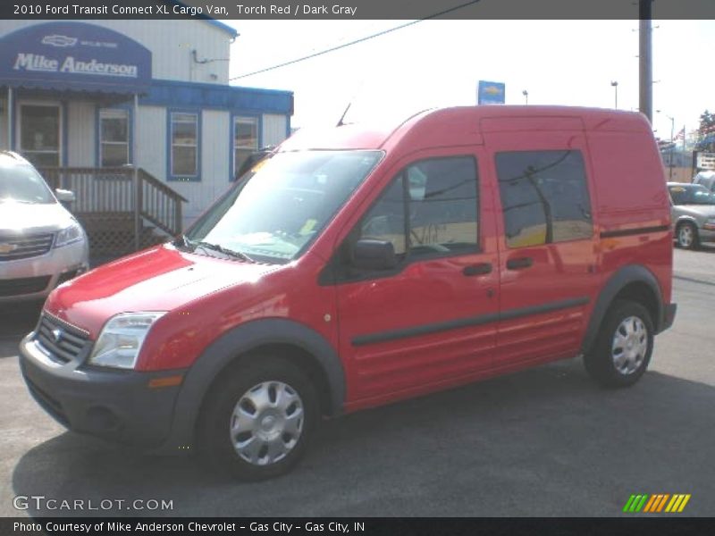 Torch Red / Dark Gray 2010 Ford Transit Connect XL Cargo Van