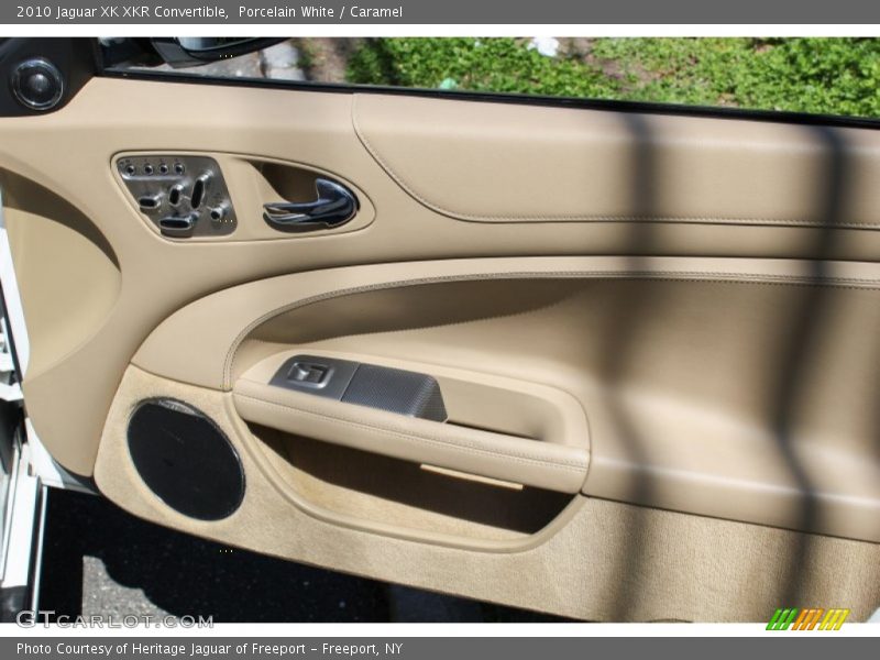 Porcelain White / Caramel 2010 Jaguar XK XKR Convertible
