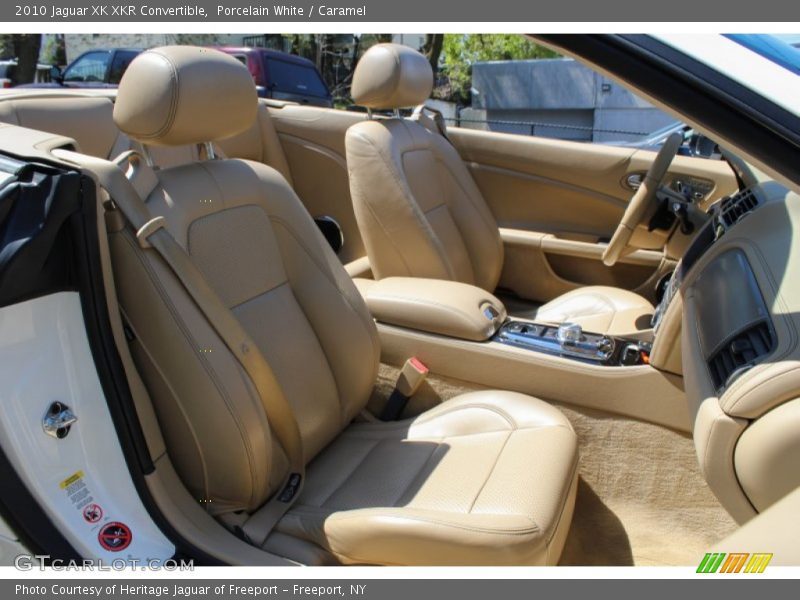 Porcelain White / Caramel 2010 Jaguar XK XKR Convertible