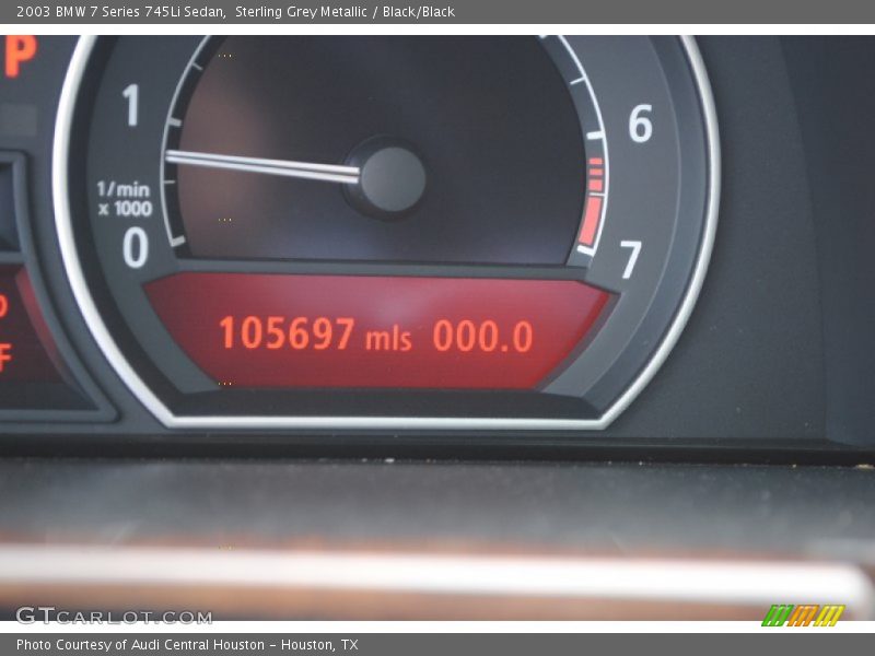 Sterling Grey Metallic / Black/Black 2003 BMW 7 Series 745Li Sedan