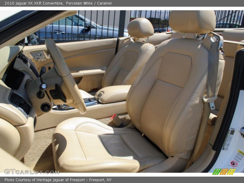 Porcelain White / Caramel 2010 Jaguar XK XKR Convertible