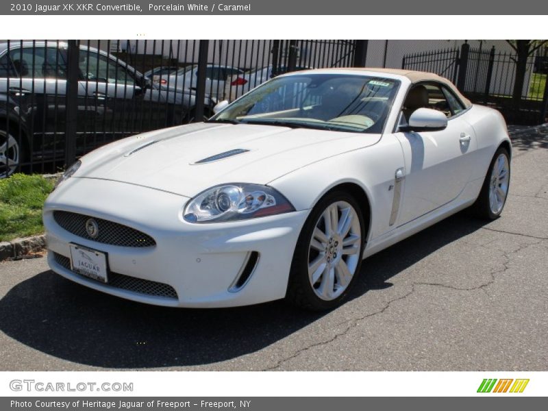 Porcelain White / Caramel 2010 Jaguar XK XKR Convertible